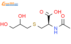 N-乙酰基-3-[(2,3-二羟丙基)硫代]-丙氨酸结构式图片|23255-15-4结构式图片