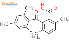 Benzoic acid,3,6-dimethyl-2-(2,4,6-trimethylbenzoyl)-结构式图片|2346-69-2结构式图片