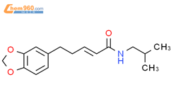 2-戊烯酰胺，5-（1,3-苯并二氧杂环戊醇-5-基）-N-（2-甲基丙基）-（E）-结构式图片|23512-53-0结构式图片