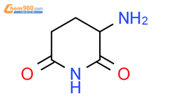 3-氨基哌啶-2,6-二酮结构式图片|2353-44-8结构式图片