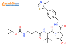 L-脯氨酸酰胺，N-[4-[[（1,1-二甲基乙氧基）羰基]氨基]-1-氧代丁基]-3-甲基-L-乙烯基-4-羟基-N-[[4-（4-甲基-5-噻唑基）苯基]甲基]-，（4R）-结构式图片|2361119-87-9结构式图片