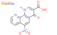 1-甲基-6-硝基-4-氧基-1,4-二氢-1,10-菲咯啉-3-羧酸结构式图片|2364493-24-1结构式图片