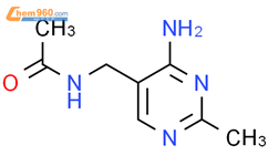 5-乙酰氨甲基-4-氨基-2-甲基嘧啶结构式图片|23676-63-3结构式图片