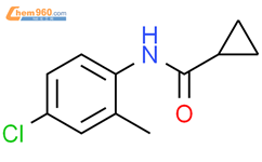 N-(4-氯-2-甲基苯基)环丙甲酰胺结构式图片|23742-27-0结构式图片