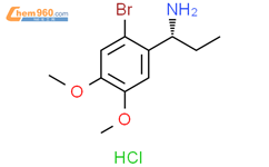 (αR)-2-溴-α-乙基-4,5-二甲氧基-苯甲胺 盐酸盐结构式图片|2375247-64-4结构式图片
