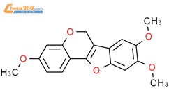 6H-Benzofuro[3,2-c][1]benzopyran, 3,8,9-trimethoxy-结构式图片|23787-68-0结构式图片