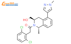 2-​(2,​6-​二氯苯基）​-​1-​[（1S，3R）​-​3.​4-​二氢-​3-​（羟甲基）​-​1-​甲基-​5-​(1-​甲基-​1H-​吡唑醇-​4-​酰基）​-​2（1H）​-​异喹啉基]​-伊森酮结构式图片|2379422-72-5结构式图片