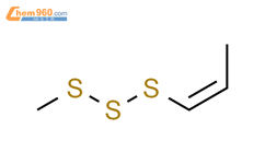 Trisulfide, methyl (1Z)-1-propen-1-yl结构式图片|23838-24-6结构式图片