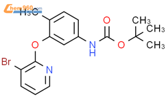 1,1-二甲基乙基 N-[3-[(3-溴-2-吡啶基)氧基]-4-甲基苯基]氨基甲酸酯结构式图片|2386063-19-8结构式图片