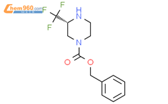 (R)-3-Trifluoromethyl-piperazine-1-carboxylic acid benzyl ester结构式图片|2387560-16-7结构式图片