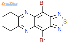 4,9-二溴-6,7-二乙基-[1,2,5]噻二唑并[3,4-g]喹喔啉结构式图片|2387600-97-5结构式图片