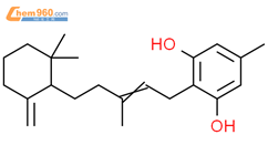 1,3-Benzenediol,2-[5-(2,2-dimethyl-6-methylenecyclohexyl)-3-methyl-2-penten-1-yl]-5-methyl-结构式图片|23917-09-1结构式图片