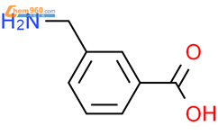 3-(氨甲基)苯甲酸结构式图片|2393-20-6结构式图片