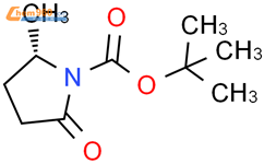 (S)-2-甲基-5-氧代吡咯烷-1-羧酸叔丁酯结构式图片|239469-76-2结构式图片