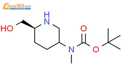 tert-butyl N-[(6S)-6-(hydroxymethyl)-3-piperidyl]-N-methyl-carbamate结构式图片|2411625-21-1结构式图片