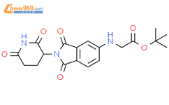 甘氨酸，N-[2-（2,6-二氧代-3-哌啶基）-2,3-二氢-1,3-二氧代-1H-异吲哚-5-基]-1,1-二甲基乙酯结构式图片|2412056-28-9结构式图片