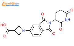 1-(2-(2,6-二氧哌啶-3-基)-1,3-二氧异吲哚啉-5-基)氮杂环丁烷-3-羧酸结构式图片|2412058-13-8结构式图片
