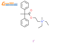 Ethanaminium,N,N-diethyl-N-methyl-2-(1-oxo-2,2-diphenylpropoxy)-, iodide (1:1)结构式图片|2424-73-9结构式图片