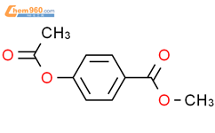 4-乙酰氧基苯甲酸甲酯结构式图片|24262-66-6结构式图片