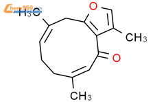 莪术呋喃二烯酮结构式图片|24268-41-5结构式图片