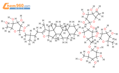 Delta(20(22))-sarsaparilloside结构式图片|24332-93-2结构式图片