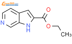 6-氮杂吲哚-2-甲酸乙酯结构式图片|24334-19-8结构式图片