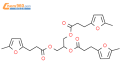 甘油 三(5-甲基-2-呋喃丙酸)结构式图片|2434-78-8结构式图片