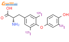 L-Tyrosine,O-[4-hydroxy-3-(iodo-125I)phenyl]-3,5-di(iodo-125I)-结构式图片|24359-14-6结构式图片