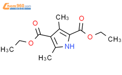 2,4-二甲基吡咯-3,5-二羧酸乙酯结构式图片|2436-79-5结构式图片