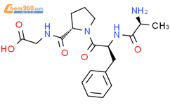 L-丙氨酰-L-苯丙氨酰-L-脯氨酰甘氨酸结构式图片|243648-00-2结构式图片