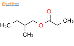 丙酸2-甲基丁酯结构式图片|2438-20-2结构式图片