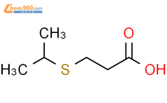 3-(Isopropylthio)propanoic acid结构式图片|24383-50-4结构式图片
