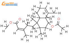6β-乙酰氧基kolavensaeure甲酯结构式
