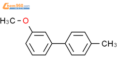 3-甲氧基-4'-甲基联苯结构式图片|24423-07-2结构式图片