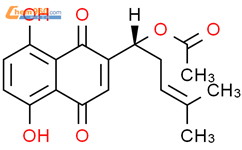 乙酰紫草素结构式图片|24502-78-1结构式图片