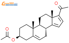 (3β)-3-(Acetyloxy)pregna-5,14,16-trien-20-one结构式图片|2453-93-2结构式图片