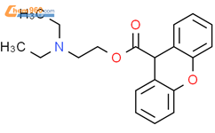 Xanthene-9-carboxylic Acid 2-(Diethylamino)ethyl Ester结构式图片|24539-72-8结构式图片