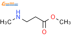 3-(甲基氨基)丙酸甲酯结构式图片|24549-12-0结构式图片