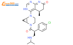 吡啶并[2，​3-​[d]​嘧啶-​7（6H）​-​一 4-​[（1S，​6H）​-​5-​[（2S）​-​2-​(4-​氯苯基）​-​3-​[(1-​甲基乙基）​氨基]​-​1-​氧丙基]​-​2.​5-​二氮杂双环[4.1.0]​hept-​2-​[基]​-​5.​8-​二氢-​5-​甲基-​, （5R）​-结构式图片|2459489-66-6结构式图片
