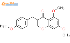 3-（4-甲氧基苄基）-5,7-二甲氧基色满-4-酮结构式图片|246244-10-0结构式图片