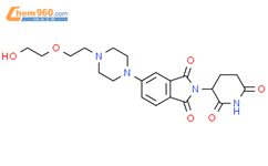 2-(2,6-二氧基-3-哌啶基)-5-[4-[2-(2-羟基乙氧基)乙基]-1-哌嗪基]-1H-异吲哚-1,3(2H)-二酮结构式图片|2467424-27-5结构式图片