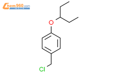1-chloromethyl-4-(1-ethylpropoxy)benzene结构式