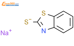 巯基苯并噻唑钠结构式图片|2492-26-4结构式图片