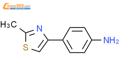 4-(2-甲基-1,3-噻唑-4-基)苯胺结构式图片|25021-49-2结构式图片