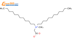 1-Dodecanaminium,N-(carboxymethyl)-N-dodecyl-N-methyl-, inner salt结构式图片|25054-74-4结构式图片