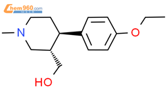 [（3S，4R）-4-（4-乙氧基苯基）-1-甲基哌啶-3-基]甲醇结构式图片|2512204-89-4结构式图片