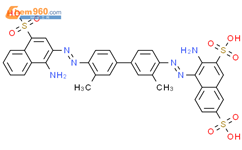 3-amino-4-[4-[4-[(1-amino-4-sulfo-2-naphthyl)azo]-3-methyl-phenyl]-2-methyl-phenyl]azo-naphthalene-2,7-disulfonic acid结构式图片|25188-31-2结构式图片