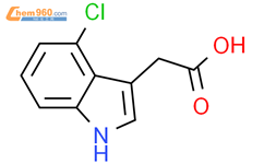 4-氯吲哚-3-乙酸结构式图片|2519-61-1结构式图片