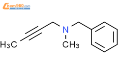 N-benzyl-N-methylbut-2-yn-1-amine结构式图片|2520-99-2结构式图片