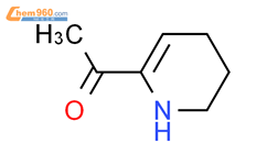 2-乙酰基-1,4,5,6-四氢吡啶,2-乙酰基-1,4,5,6-四氢吡啶,1-(1,4,5,6-四氢-2-吡啶)-乙酮结构式图片|25343-57-1结构式图片